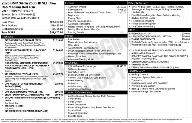 New 2026 GMC Sierra 2500HD SLT - photo - 3