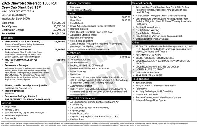 New 2026 Chevrolet Silverado 1500 RST - photo - 3