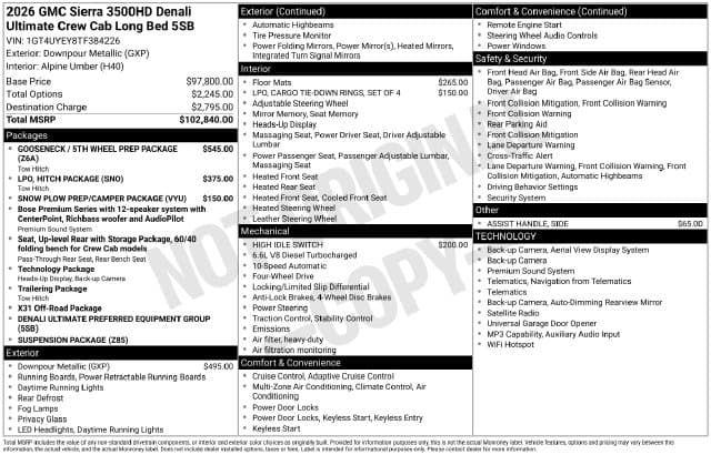 New 2026 GMC Sierra 3500HD Denali Ultimate - photo - 3