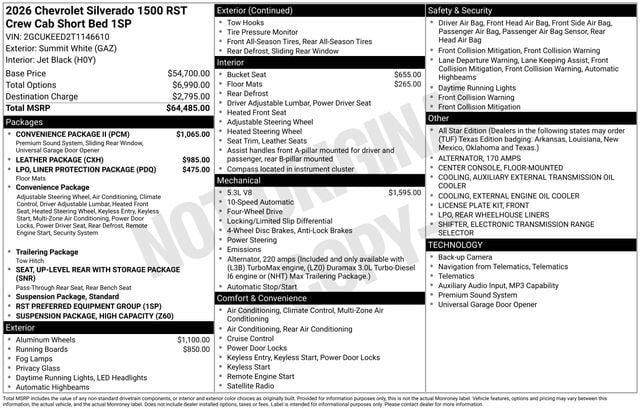 New 2026 Chevrolet Silverado 1500 RST - photo - 3