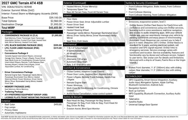New 2027 GMC Terrain AT4 - photo - 3