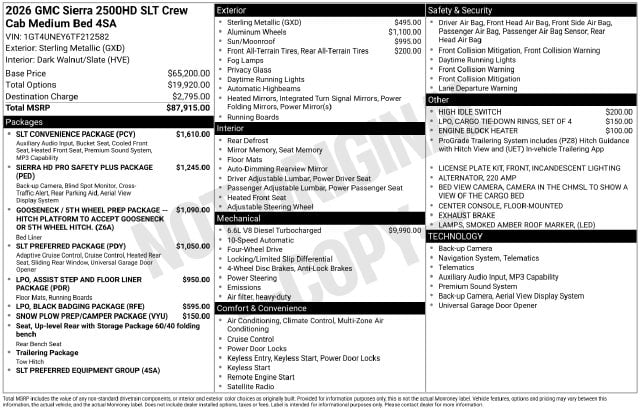 New 2026 GMC Sierra 2500HD SLT - photo - 3