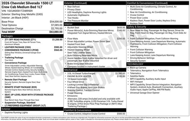 New 2026 Chevrolet Silverado 1500 LT - photo - 3
