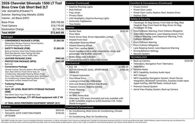 New 2026 Chevrolet Silverado 1500 LT Trail Boss - photo - 3