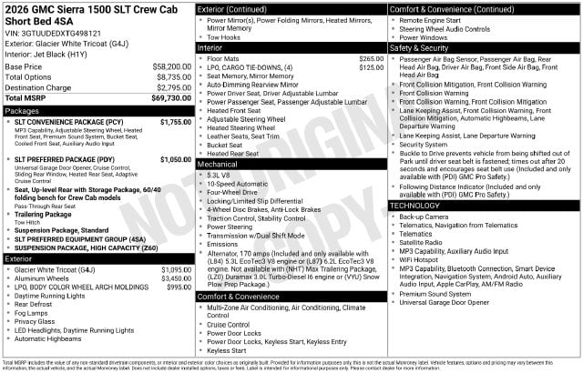 New 2026 GMC Sierra 1500 SLT - photo - 3