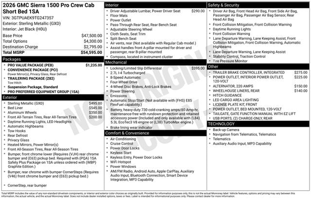 New 2026 GMC Sierra 1500 Pro - photo - 3