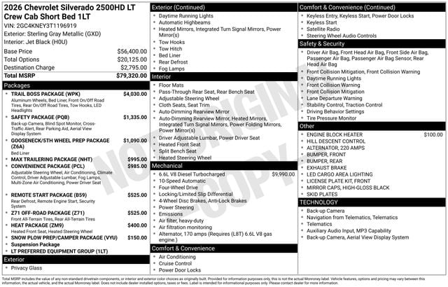 New 2026 Chevrolet Silverado 2500HD LT - photo - 3