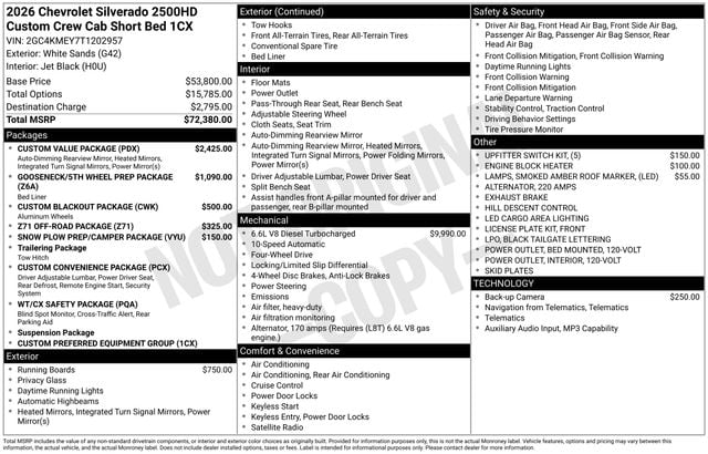 2026 Chevrolet Silverado 2500HD Custom Photo in Staunton VA 24401