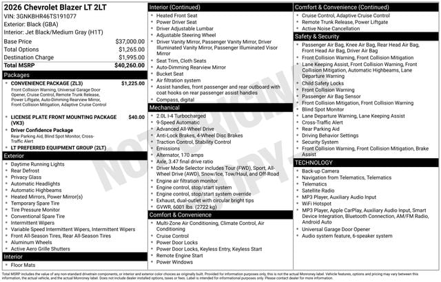 2026 Chevrolet Blazer LT Photo in Staunton VA 24401