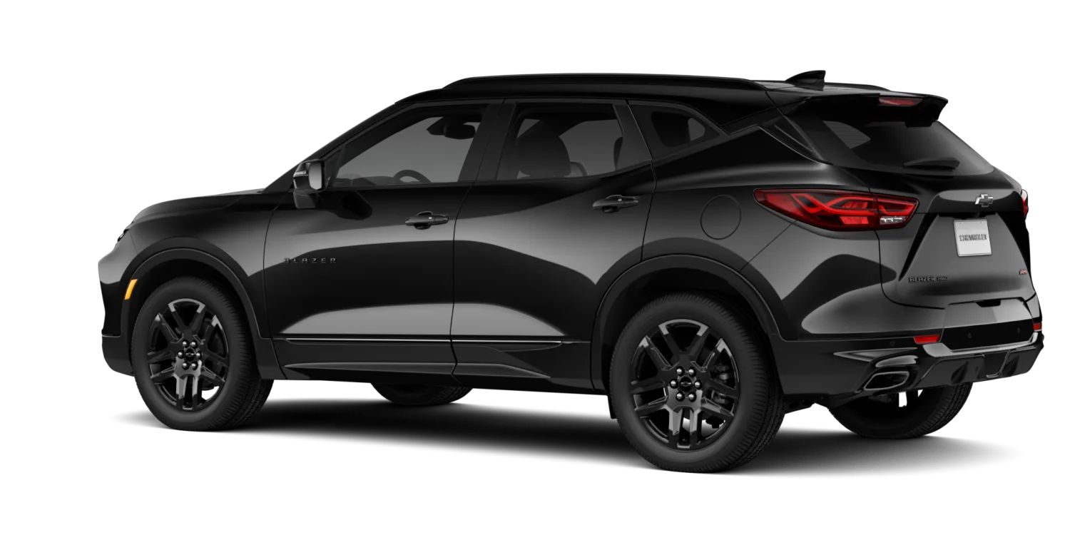 2026 Chevrolet Blazer RS in Black, GMC studio render, in stock at Charlie Obaugh in Staunton, Virginia