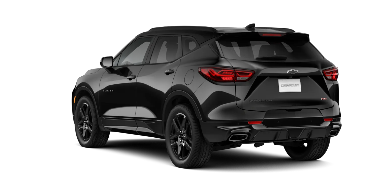 2026 Chevrolet Blazer RS in Black, GMC studio render, in stock at Charlie Obaugh in Staunton, Virginia