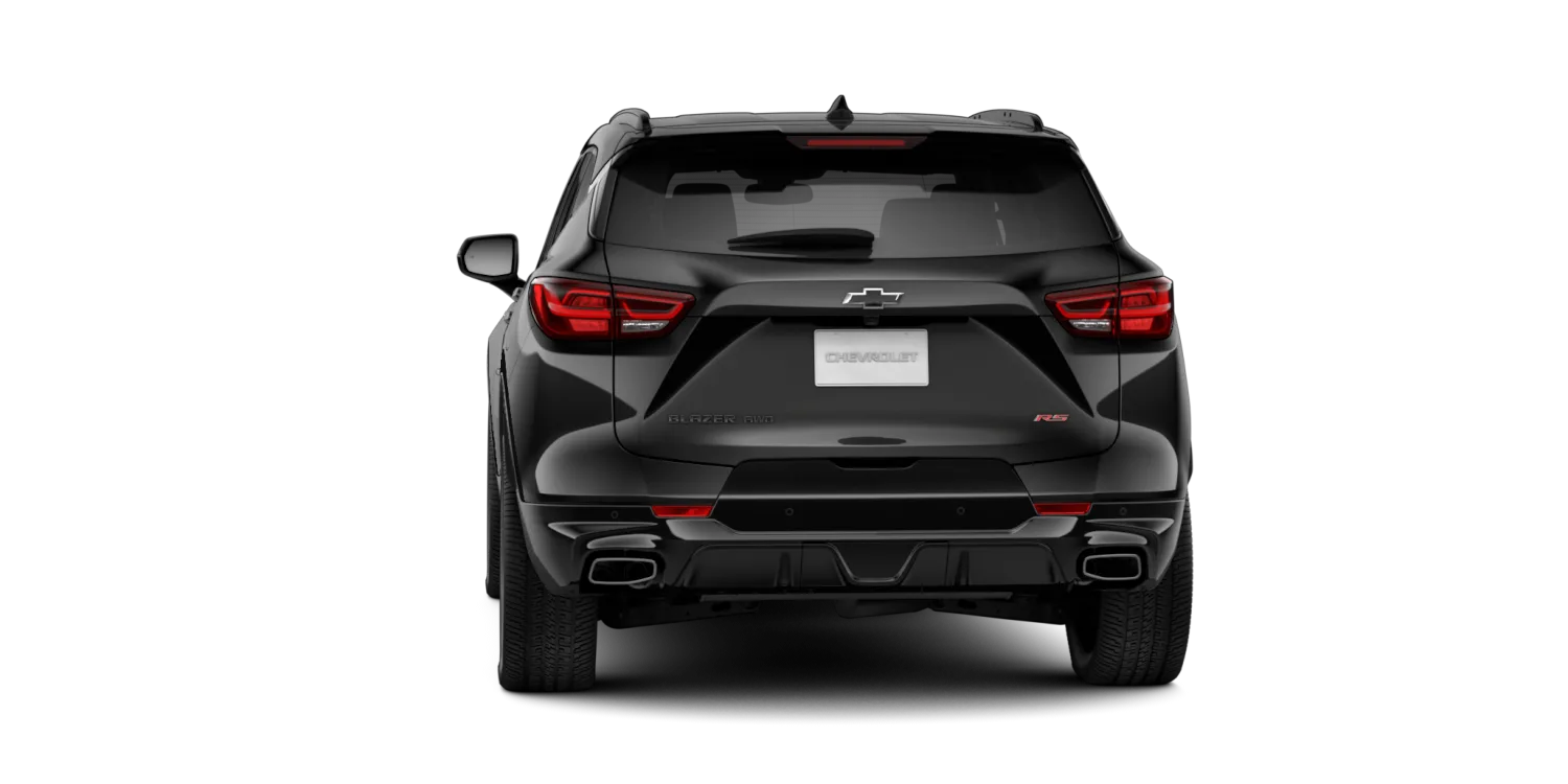 2026 Chevrolet Blazer RS in Black, GMC studio render, in stock at Charlie Obaugh in Staunton, Virginia