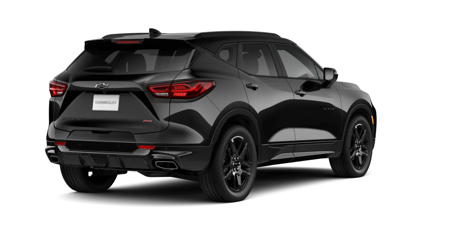 2026 Chevrolet Blazer RS in Black, GMC studio render, in stock at Charlie Obaugh in Staunton, Virginia