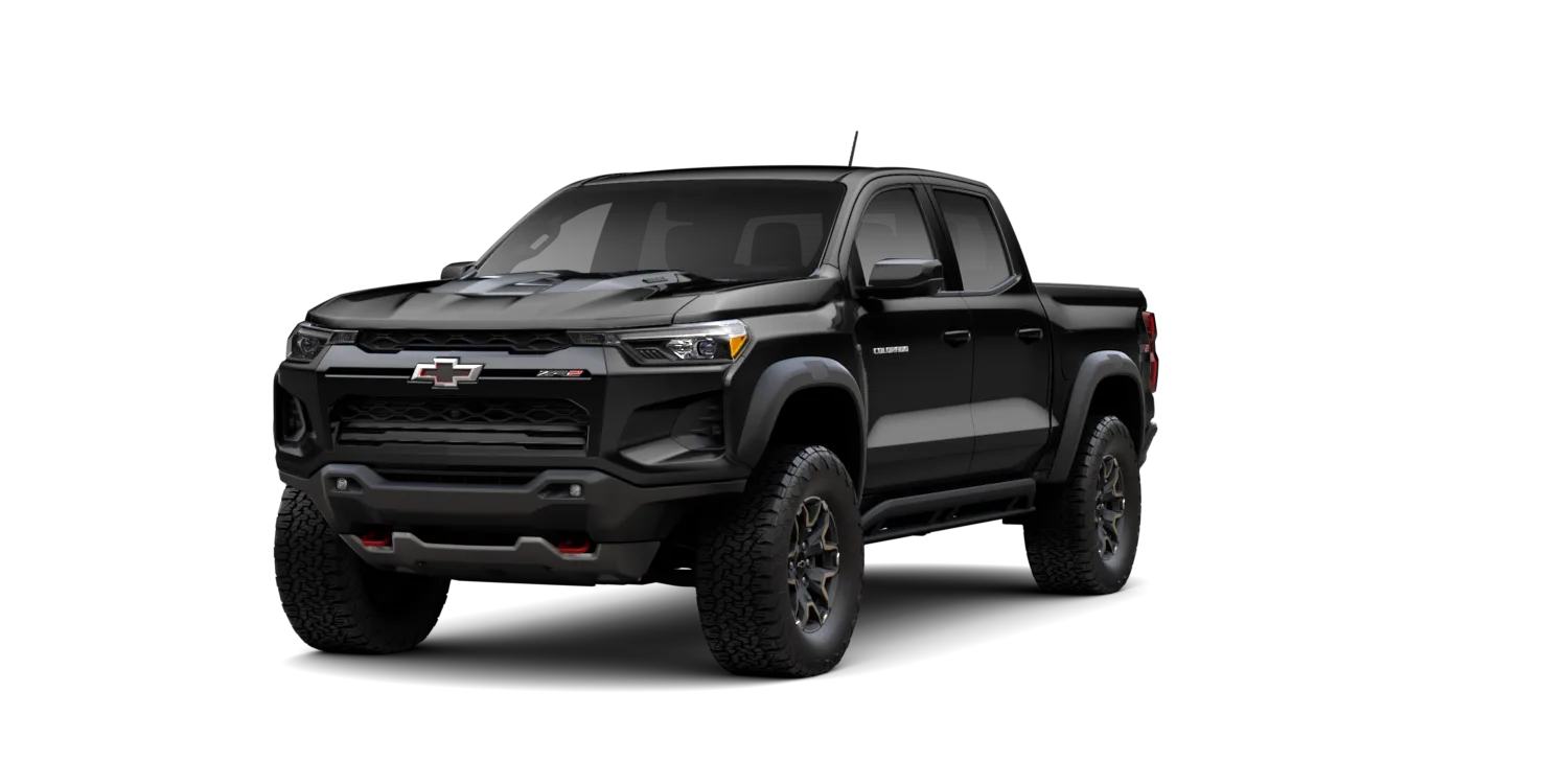 2026 Chevrolet Colorado ZR2 in Black, GMC studio render, in stock at Charlie Obaugh in Staunton, Virginia