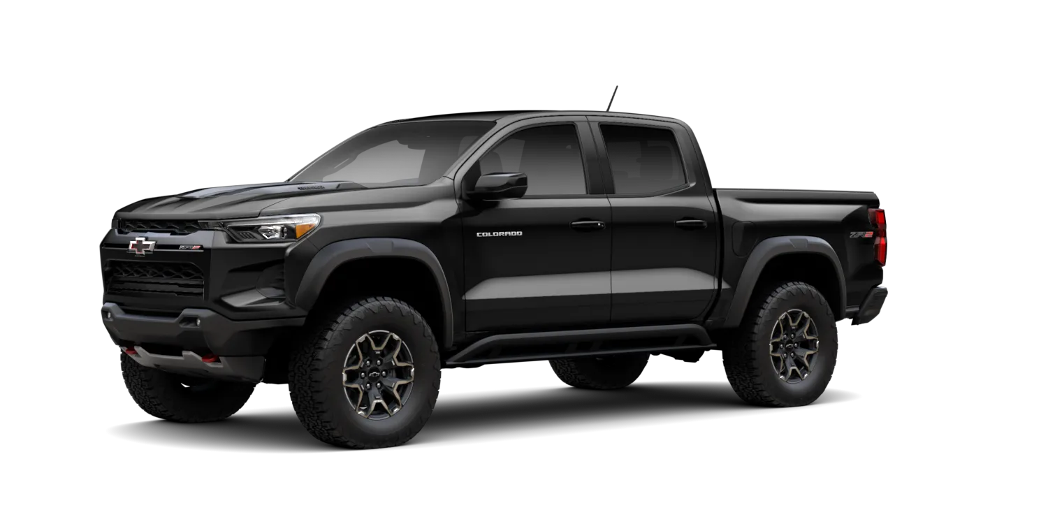 2026 Chevrolet Colorado ZR2 in Black, GMC studio render, in stock at Charlie Obaugh in Staunton, Virginia