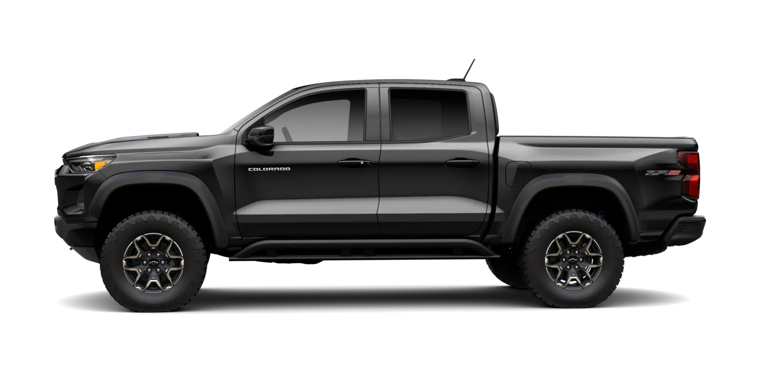 2026 Chevrolet Colorado ZR2 in Black, GMC studio render, in stock at Charlie Obaugh in Staunton, Virginia