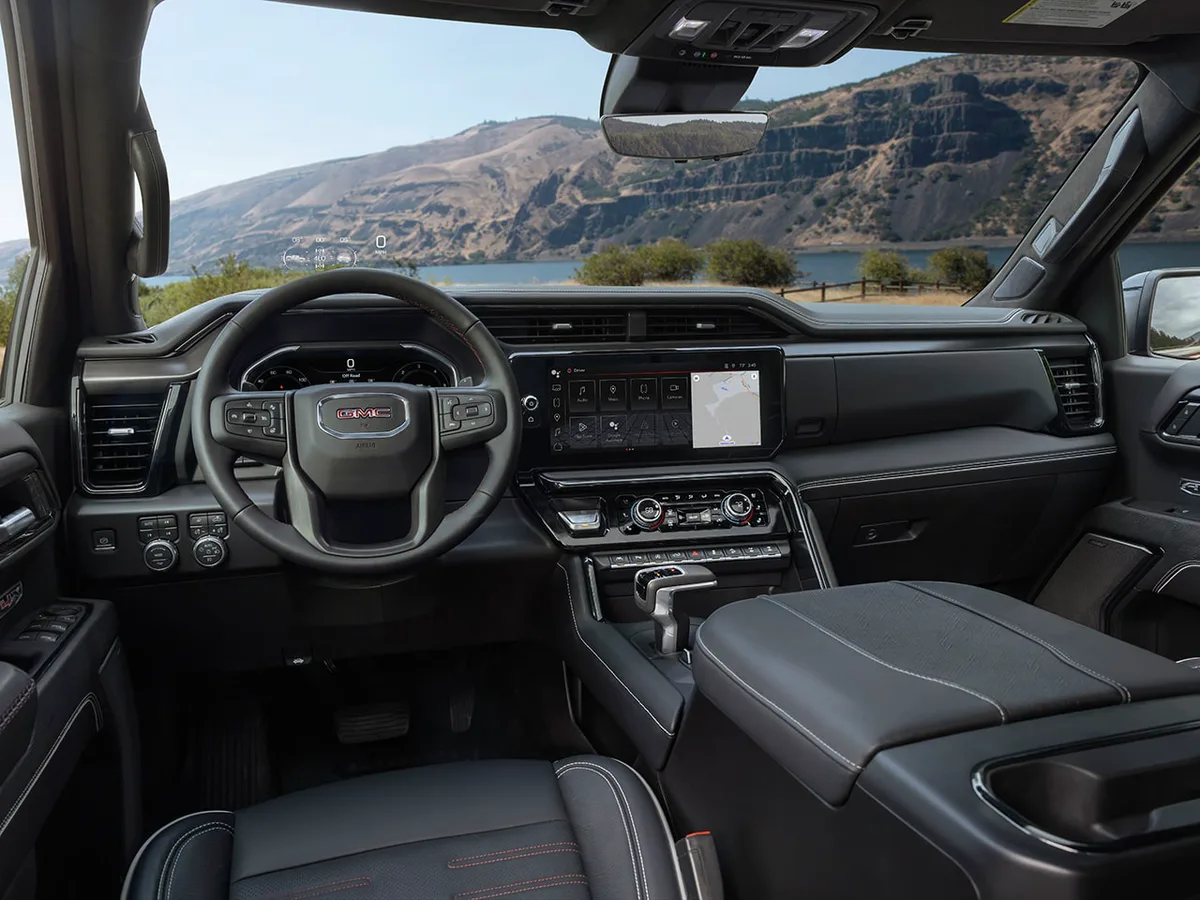 Interior View of the Dashboard in the 2026 Sierra 1500 Pickup Truck