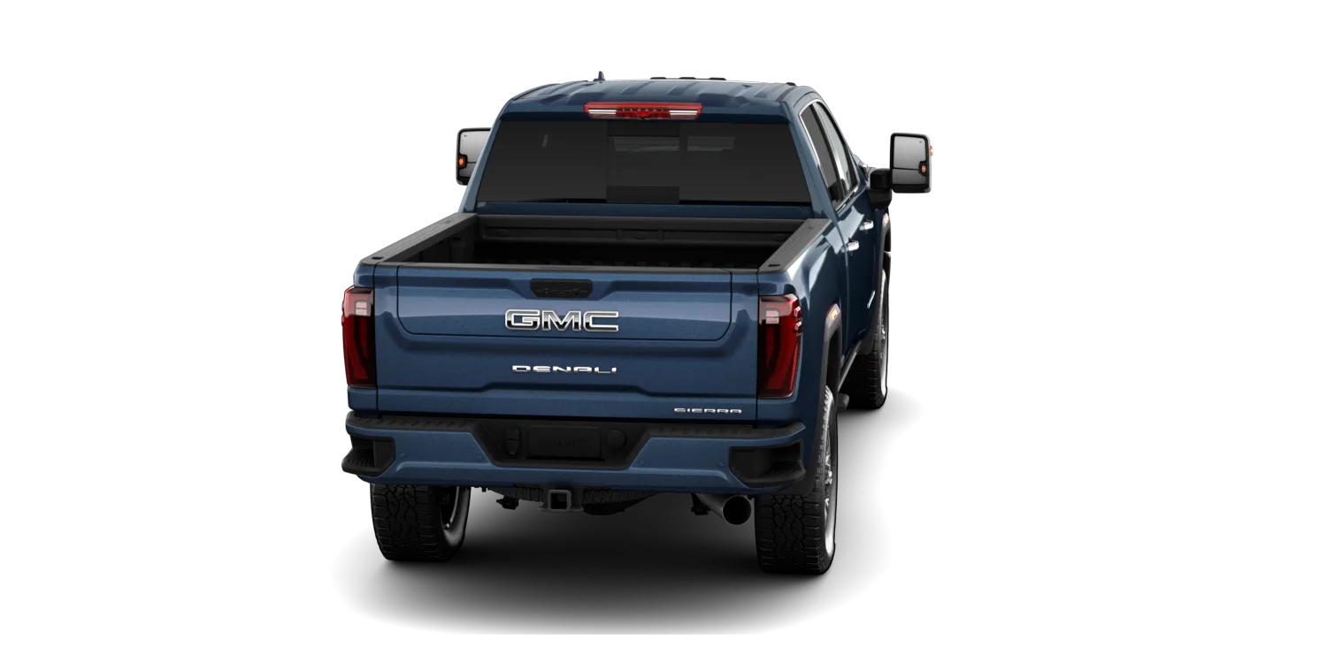 2026 GMC Sierra 2500HD Denali Ultimate in Downpour Metallic, GMC studio render, in stock at Charlie Obaugh in Staunton, Virginia