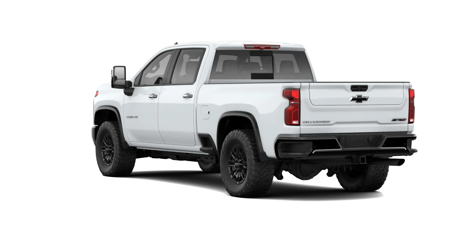 2026 Chevrolet Silverado 2500HD ZR2 in Summit White, GMC studio render, in stock at Charlie Obaugh in Staunton, Virginia