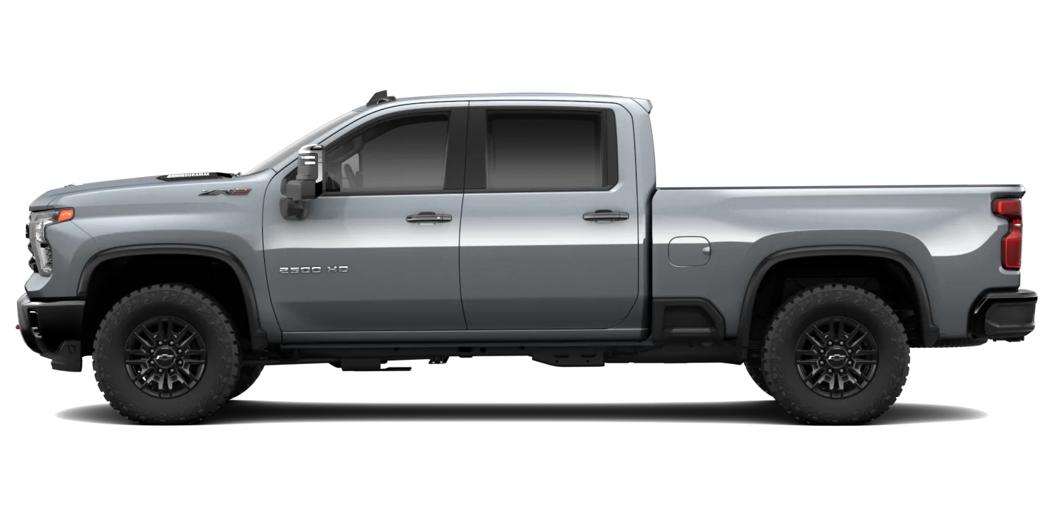 2026 Chevrolet Silverado 2500HD ZR2 in Sterling Gray Metallic, GMC studio render, in stock at Charlie Obaugh in Staunton, Virginia