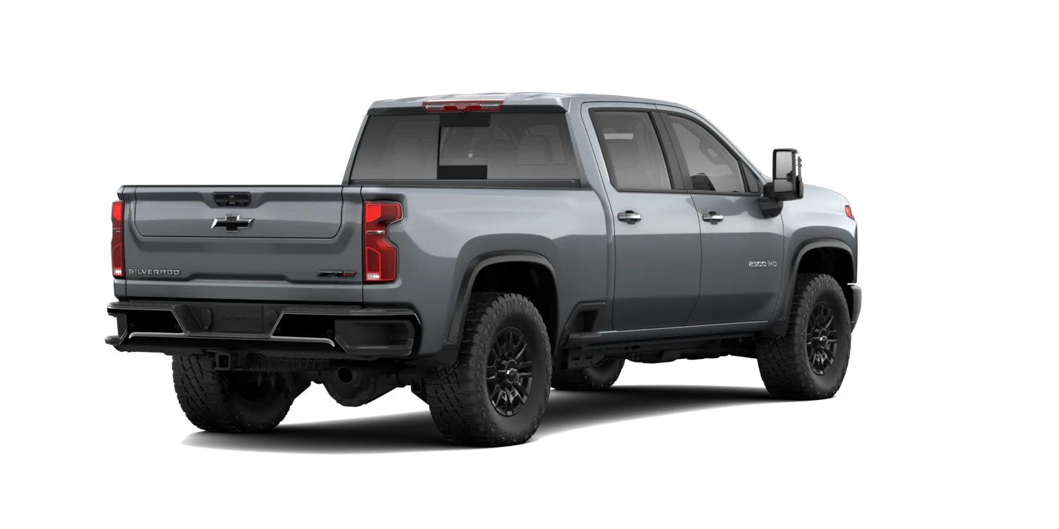 2026 Chevrolet Silverado 2500HD ZR2 in Sterling Gray Metallic, GMC studio render, in stock at Charlie Obaugh in Staunton, Virginia