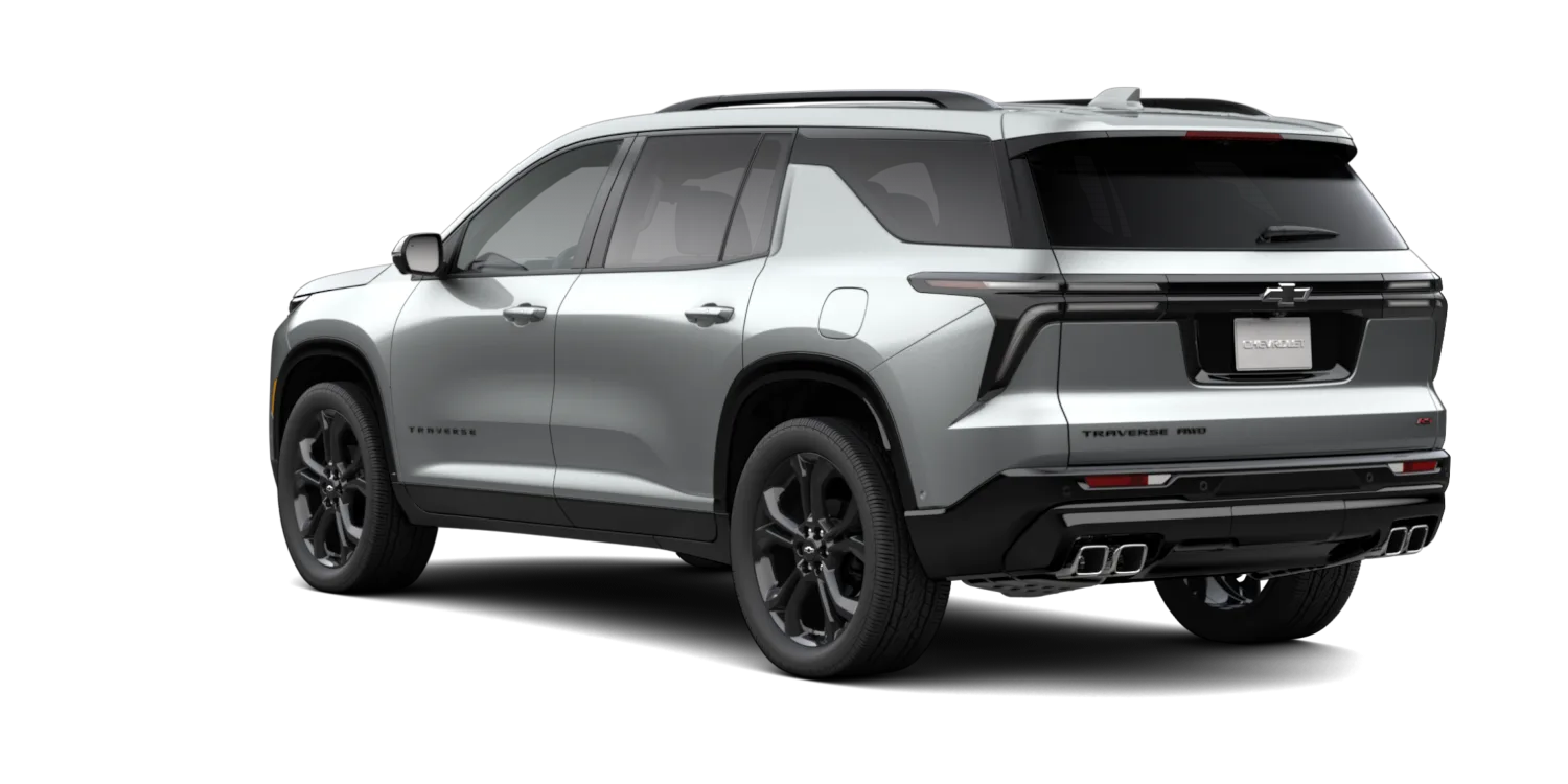 2027 Chevrolet Traverse RS in Sterling Gray Metallic, GMC studio render, in stock at Charlie Obaugh in Staunton, Virginia