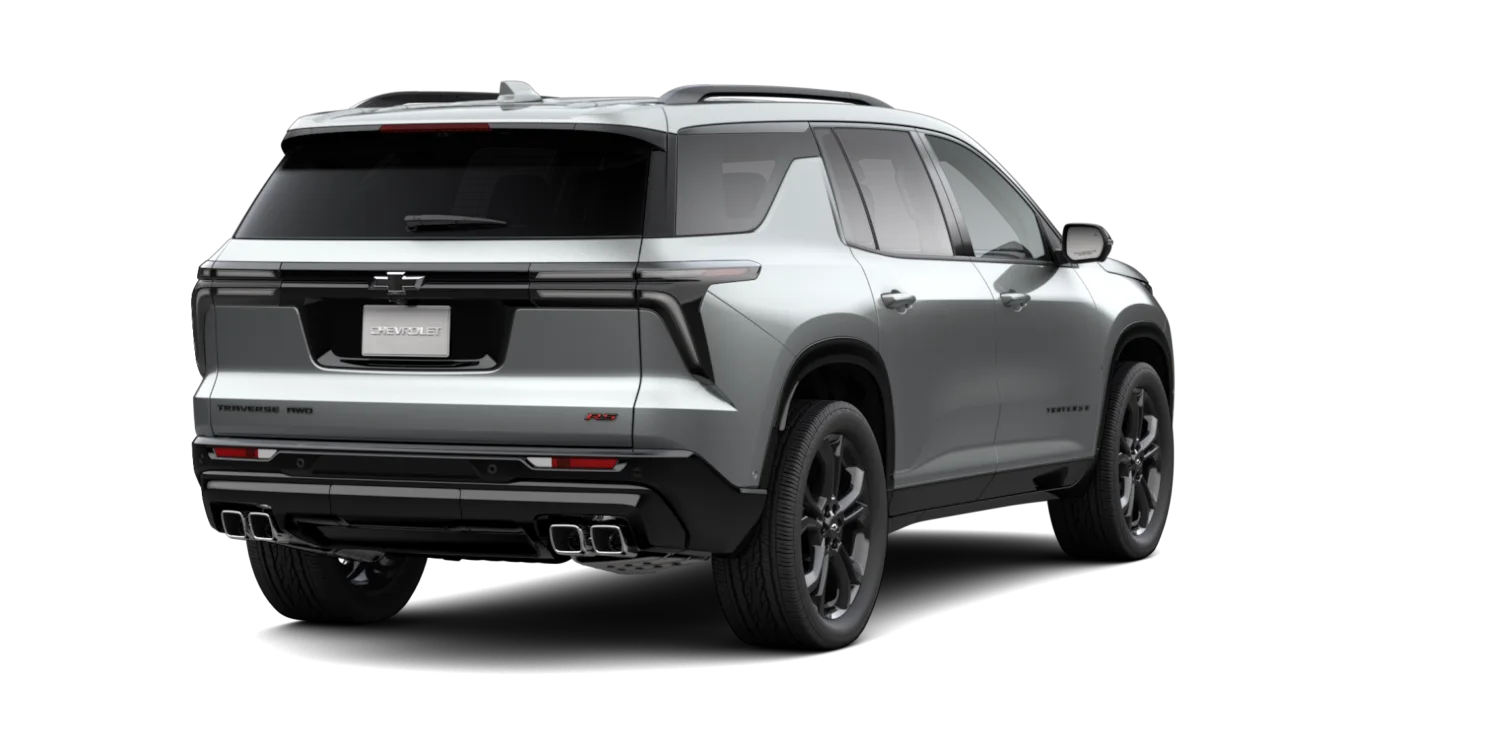 2027 Chevrolet Traverse RS in Sterling Gray Metallic, GMC studio render, in stock at Charlie Obaugh in Staunton, Virginia