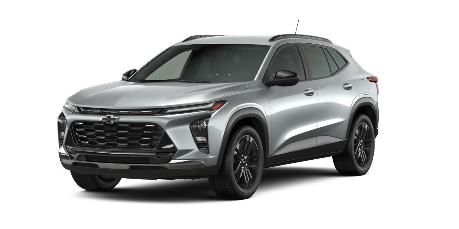 2026 Chevrolet Trax ACTIV in Sterling Gray Metallic, GMC studio render, in stock at Charlie Obaugh in Staunton, Virginia