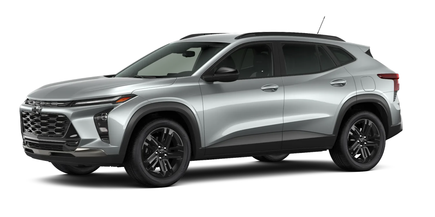 2026 Chevrolet Trax ACTIV in Sterling Gray Metallic, GMC studio render, in stock at Charlie Obaugh in Staunton, Virginia