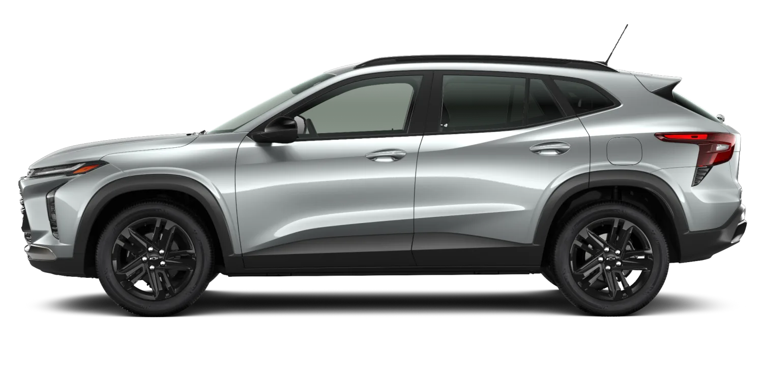 2026 Chevrolet Trax ACTIV in Sterling Gray Metallic, GMC studio render, in stock at Charlie Obaugh in Staunton, Virginia