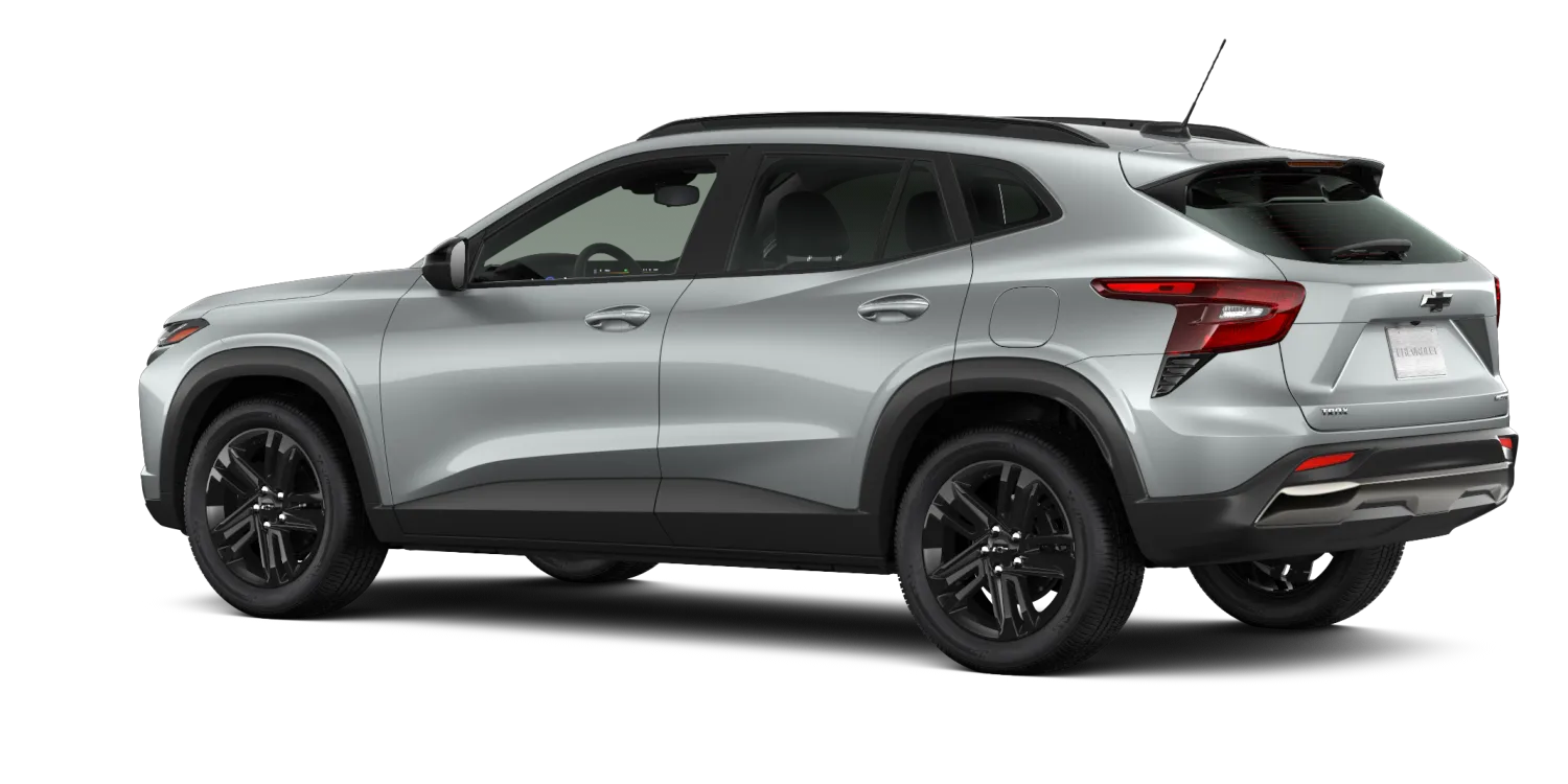 2026 Chevrolet Trax ACTIV in Sterling Gray Metallic, GMC studio render, in stock at Charlie Obaugh in Staunton, Virginia