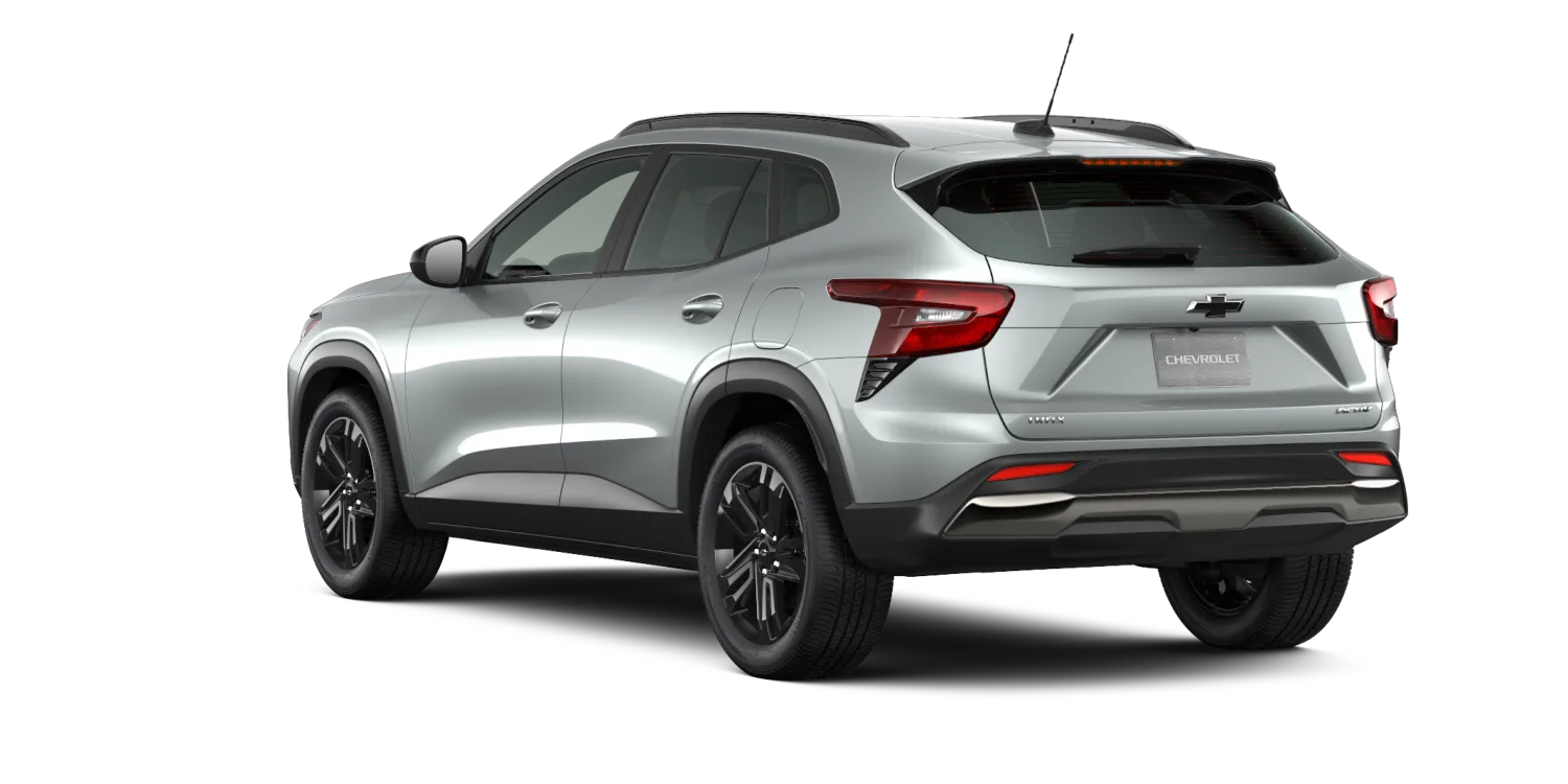 2026 Chevrolet Trax ACTIV in Sterling Gray Metallic, GMC studio render, in stock at Charlie Obaugh in Staunton, Virginia