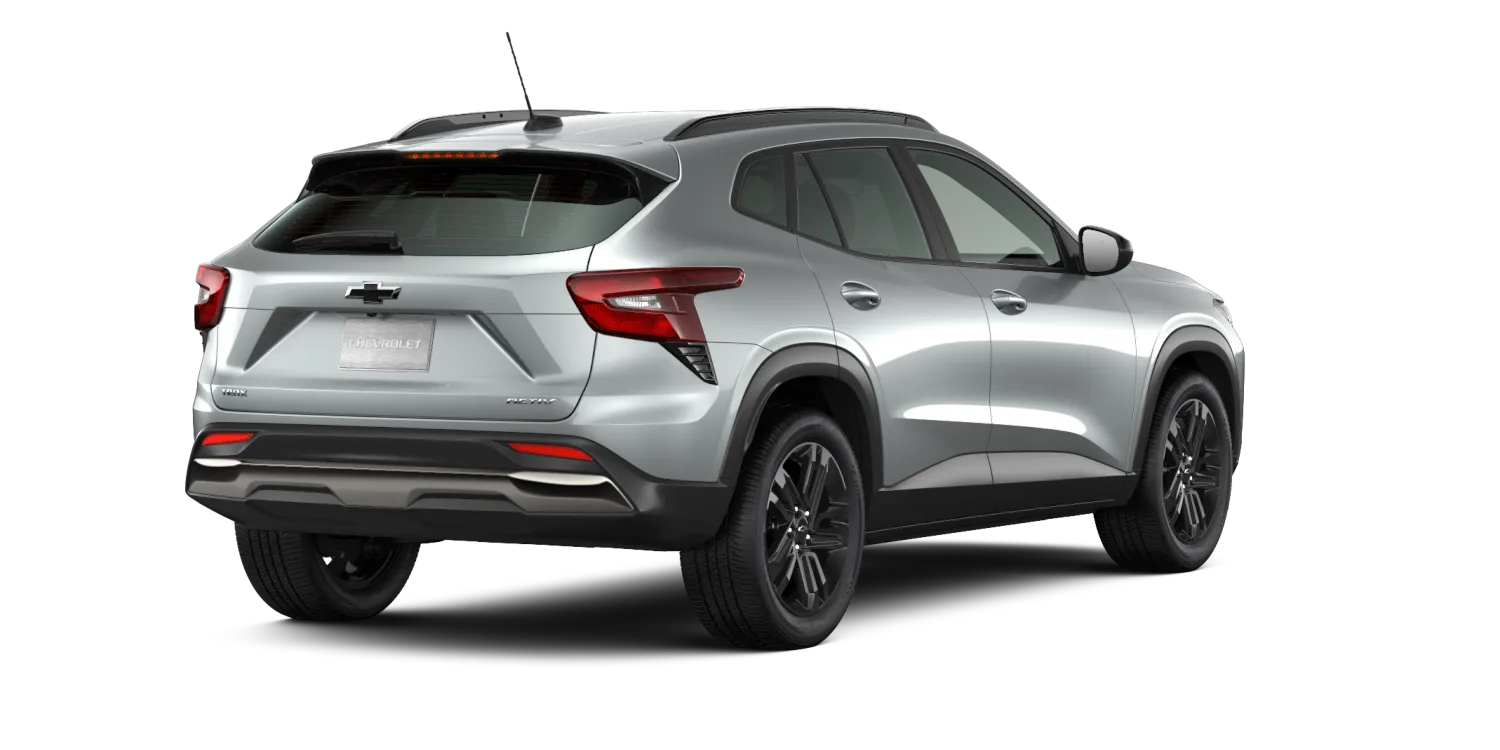 2026 Chevrolet Trax ACTIV in Sterling Gray Metallic, GMC studio render, in stock at Charlie Obaugh in Staunton, Virginia